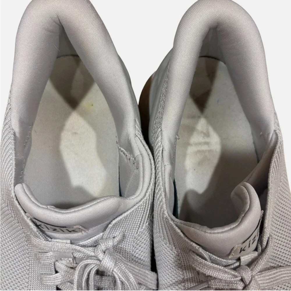 Kizik Athens Men's 10 Women's 11.5 Gray White Sneakers DATHLG01-1D Hands Free